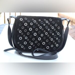 Vince Camuto Chip Crossbody Grommets Rocker Boho